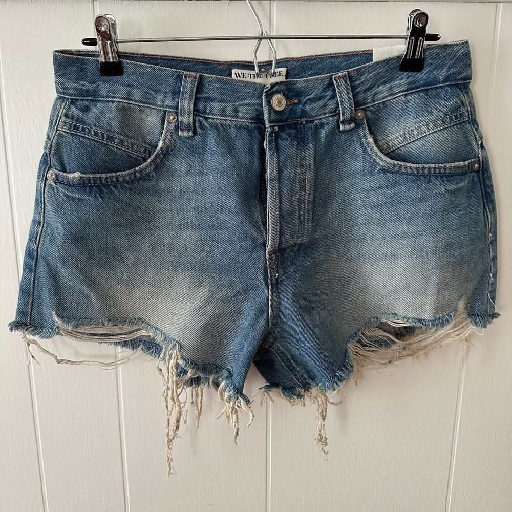 NEW Free People We The Free Now Or Never Denim Shorts Size 28
